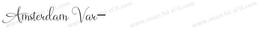 Amsterdam Var字体转换